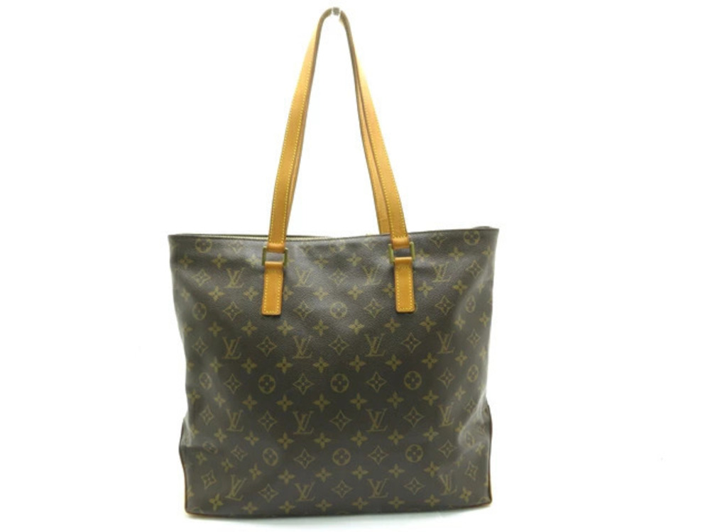 Louis Vuitton Mezzo Monogram Bag Tote Cabas Brown